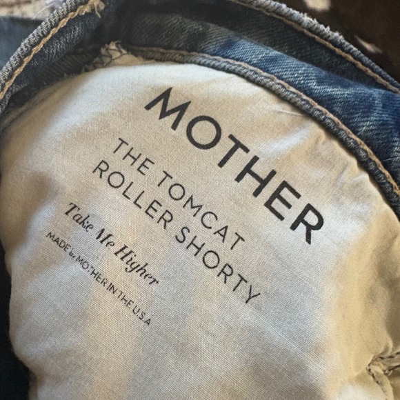 MOTHER SUPERIOR Jeans The Tomcat Roller Shorty in Take Me Higher Size 27 - Picture 8 of 13